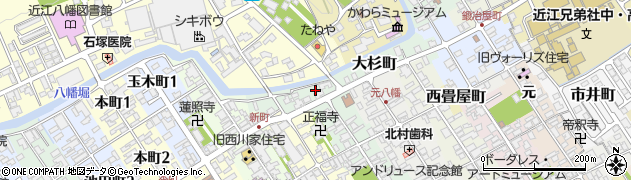 あゆの店きむら　八幡堀店周辺の地図
