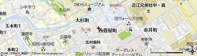 滋賀県近江八幡市永原町（元）周辺の地図