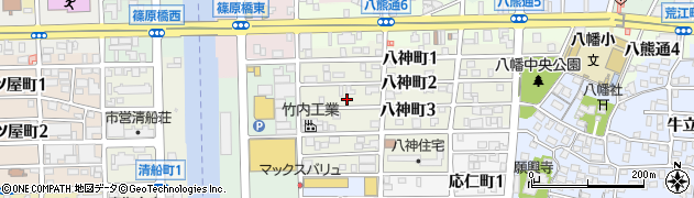 愛知県名古屋市中川区八神町3丁目28周辺の地図