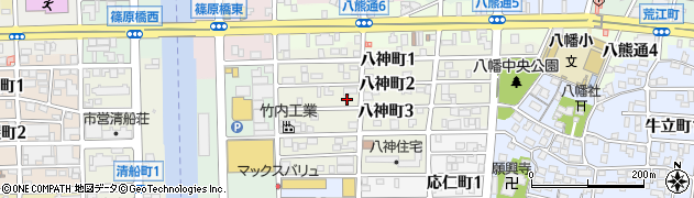 愛知県名古屋市中川区八神町3丁目23周辺の地図