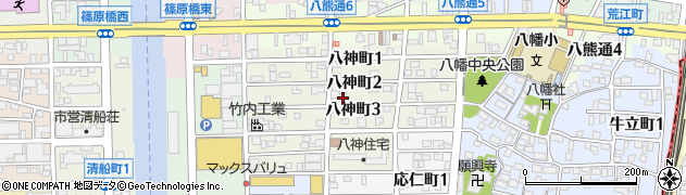 愛知県名古屋市中川区八神町3丁目19周辺の地図
