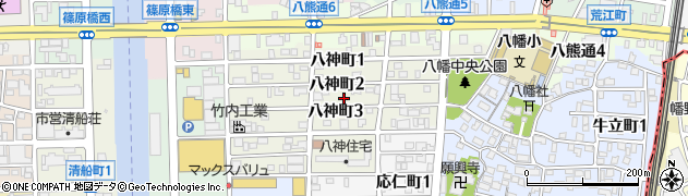 愛知県名古屋市中川区八神町3丁目17周辺の地図