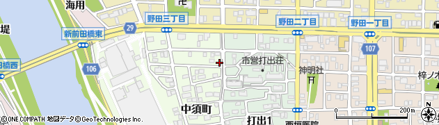 愛知県名古屋市中川区中須町79周辺の地図