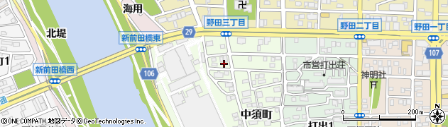 愛知県名古屋市中川区中須町49周辺の地図