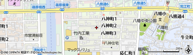 愛知県名古屋市中川区八神町2丁目43周辺の地図
