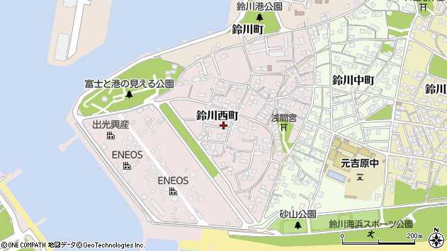 〒417-0014 静岡県富士市鈴川西町の地図