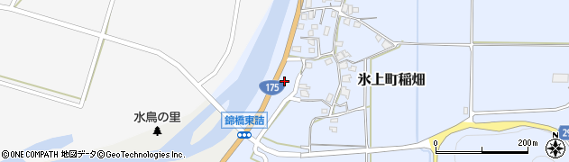 兵庫県丹波市氷上町稲畑793周辺の地図