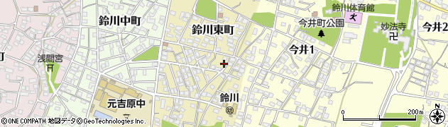 静岡県富士市鈴川東町14周辺の地図