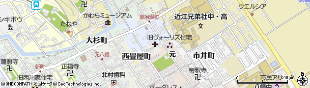 滋賀県近江八幡市東畳屋町5周辺の地図