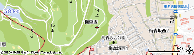 愛知県名古屋市名東区天白町大字植田周辺の地図
