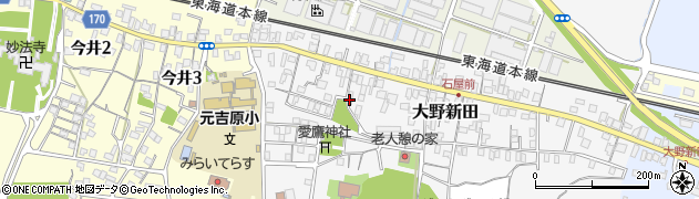 静岡県富士市大野新田周辺の地図