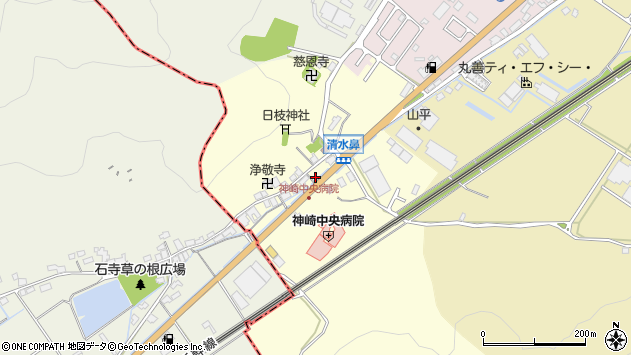 〒529-1445 滋賀県東近江市五個荘清水鼻町の地図