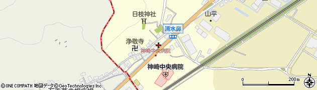 滋賀県東近江市五個荘清水鼻町周辺の地図