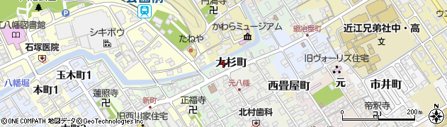滋賀県近江八幡市大杉町5周辺の地図