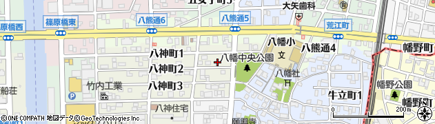 愛知県名古屋市中川区八神町2丁目6周辺の地図
