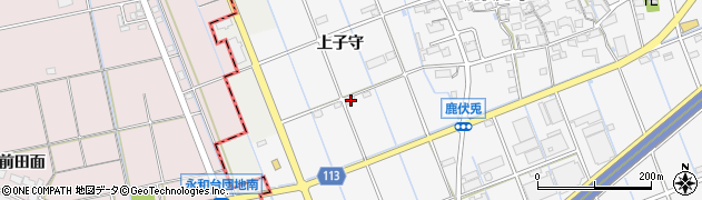 愛知県津島市鹿伏兎町上子守145周辺の地図