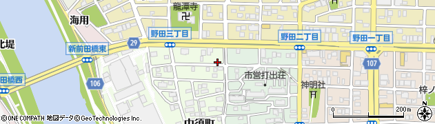 愛知県名古屋市中川区中須町3周辺の地図