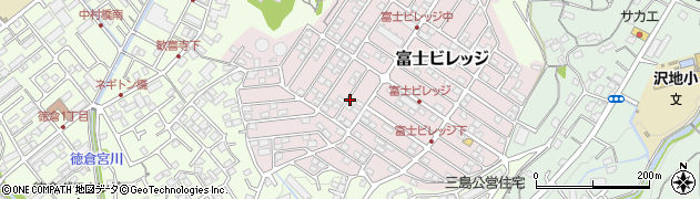 静岡県三島市富士ビレッジ周辺の地図