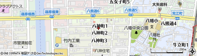 愛知県名古屋市中川区八神町1丁目56周辺の地図