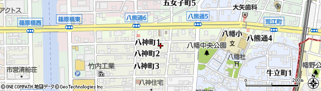 愛知県名古屋市中川区八神町1丁目61周辺の地図