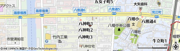 愛知県名古屋市中川区八神町1丁目59周辺の地図
