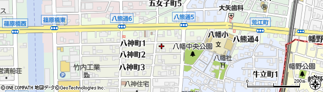 愛知県名古屋市中川区八神町1丁目66周辺の地図