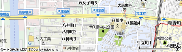 愛知県名古屋市中川区八神町1丁目69周辺の地図