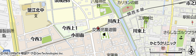 愛知県海部郡蟹江町須成奥下周辺の地図