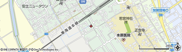滋賀県近江八幡市安土町常楽寺157周辺の地図