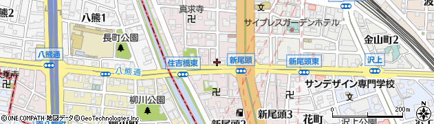 愛知県名古屋市熱田区新尾頭周辺の地図