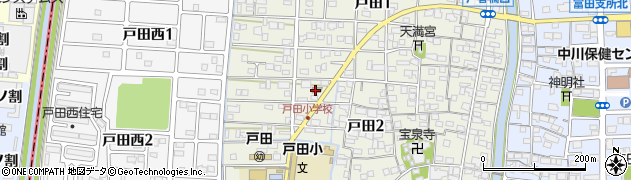 名古屋戸田郵便局周辺の地図