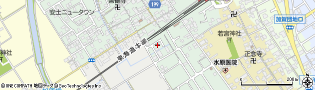 滋賀県近江八幡市安土町常楽寺158周辺の地図