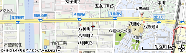 愛知県名古屋市中川区八神町1丁目18周辺の地図