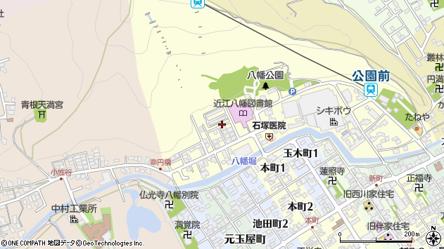 〒523-0828 滋賀県近江八幡市宮内町の地図