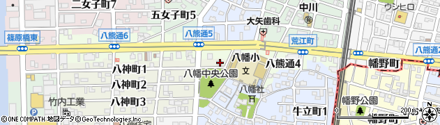 愛知県名古屋市中川区八神町1丁目2周辺の地図