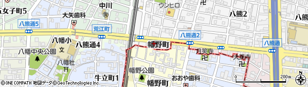愛知県名古屋市中川区幡野町周辺の地図