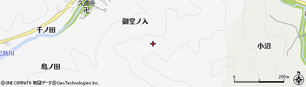 愛知県豊田市桑田和町（御堂ノ入）周辺の地図