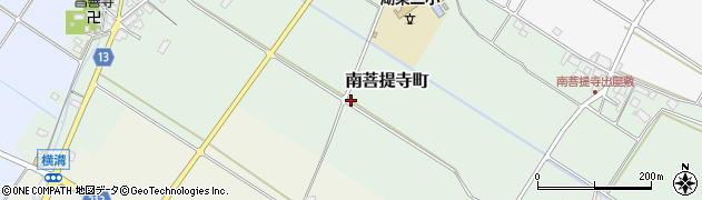 滋賀県東近江市南菩提寺町周辺の地図