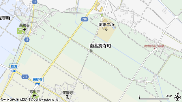 〒527-0136 滋賀県東近江市南菩提寺町の地図
