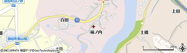 愛知県豊田市枝下町（柿ノ内）周辺の地図