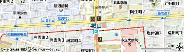 プラシッダ 桜山店（PRASIDDHA）周辺の地図