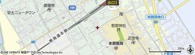 滋賀県近江八幡市安土町常楽寺286周辺の地図