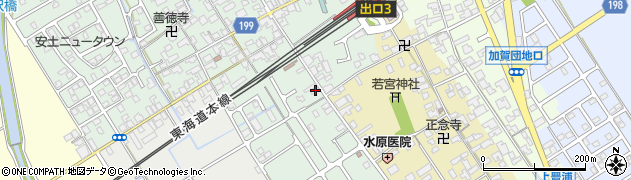 滋賀県近江八幡市安土町常楽寺284周辺の地図