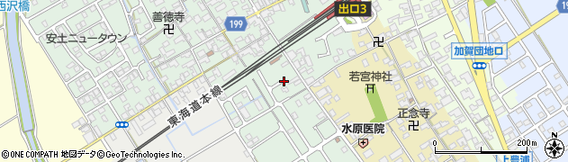 滋賀県近江八幡市安土町常楽寺247周辺の地図