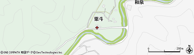 粟斗温泉周辺の地図