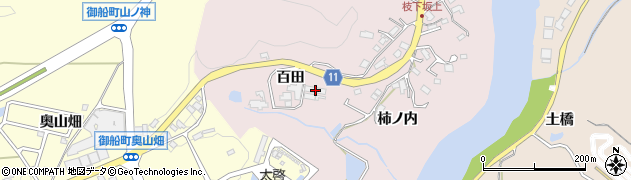 愛知県豊田市枝下町百田391周辺の地図