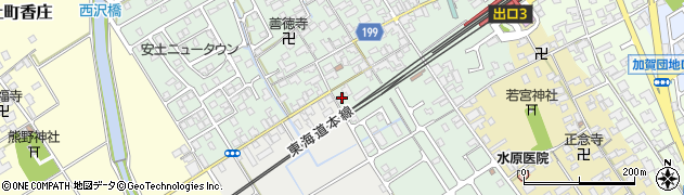 滋賀県近江八幡市安土町常楽寺210周辺の地図