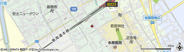 滋賀県近江八幡市安土町常楽寺282周辺の地図