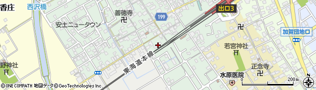 滋賀県近江八幡市安土町常楽寺207周辺の地図