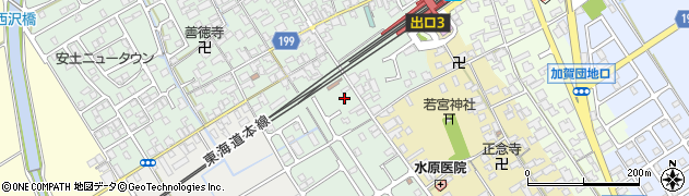 滋賀県近江八幡市安土町常楽寺280周辺の地図